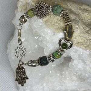 Anahata Heart ❤️ 4th Chakra Charm Bracelet The Yogi Chakra Collection